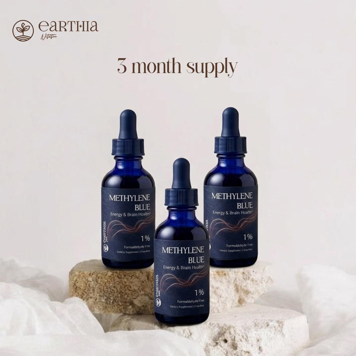Earthia Methylene Blue supplement lifestyle photo