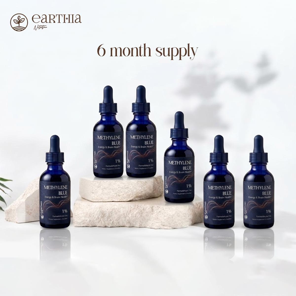 Earthia Methylene Blue supplement lifestyle photo