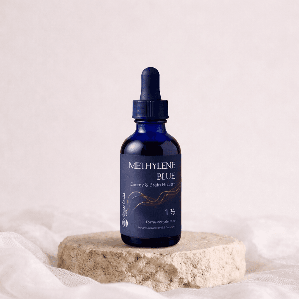 Earthia Methylene Blue drops bottle, 60ml, pharmaceutical grade