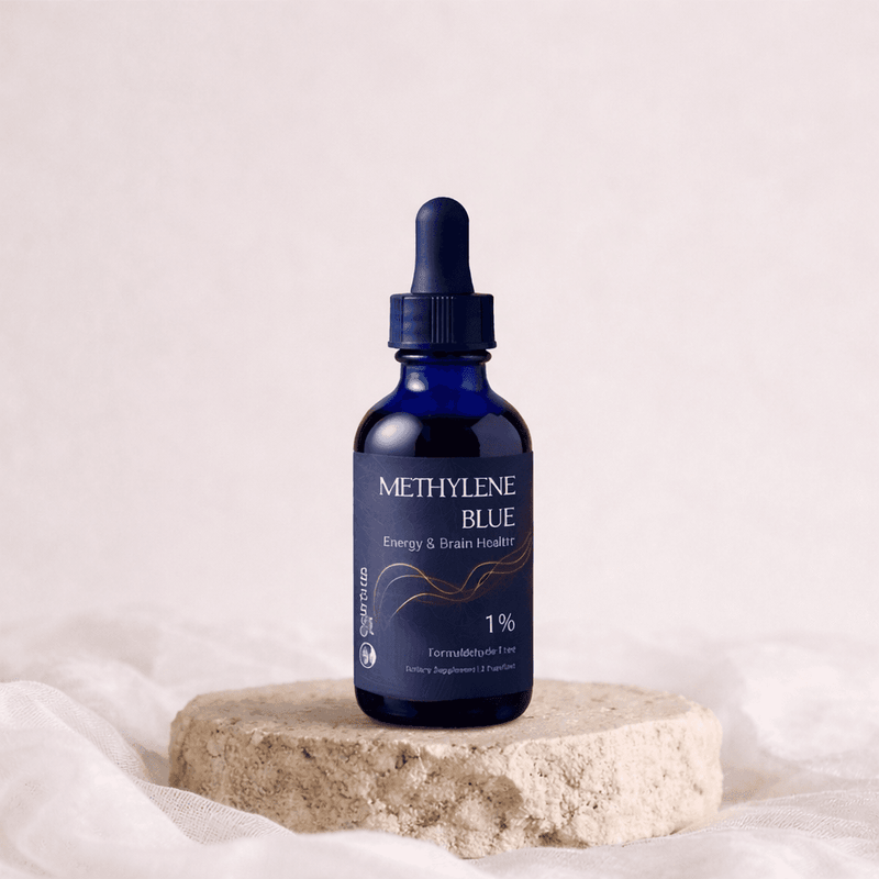 Earthia Methylene Blue drops bottle, 60ml, pharmaceutical grade