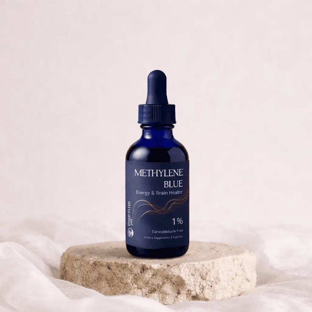 Earthia Methylene Blue Liquid Drops bottle - best Healthletic alternative
